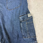 Wrangler Cargo Jorts 44” Blue Baggy Fit Denim