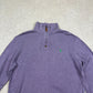 Polo Ralph 1/4 Zip Jumper Medium Purple