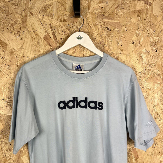 Adidas T Shirt Baby Blue 90s Men’s Large