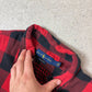 Ralph Lauren Shirt Medium Red / Black Soft Cotton Button Down Long Sleeve