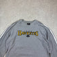 Iowa Hawkeye’s Sweater Large Starter Grey Yellow Embroidered Logo Vintage