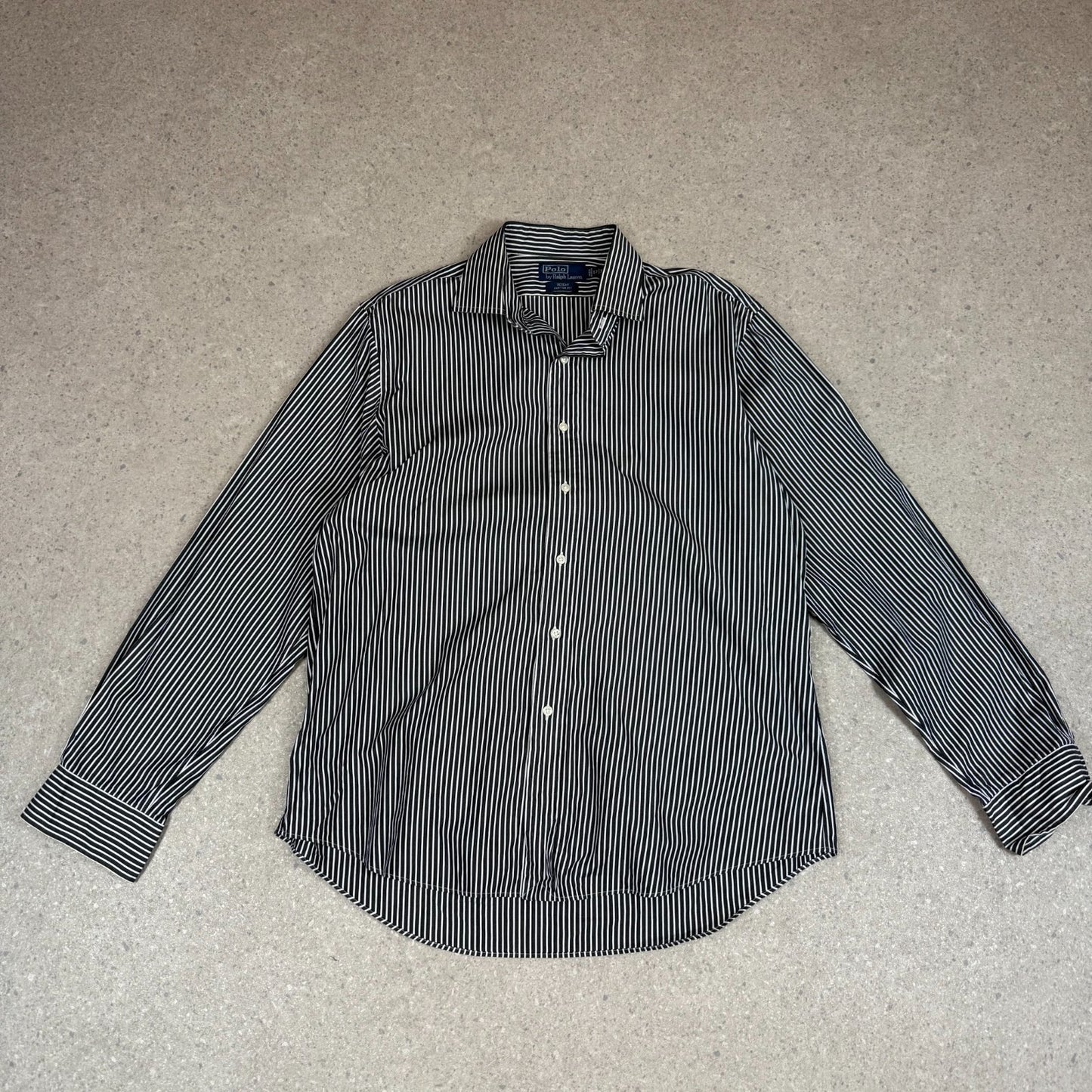Ralph Lauren Shirt XL Black White Striped