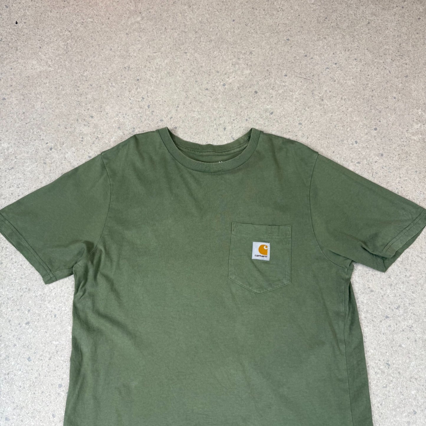 Carhartt T Shirt Small Pocket Logo Green Colourway
