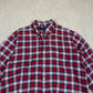 Ralph Lauren Shirt M/L Red Check Cotton Button Down Long Sleeve
