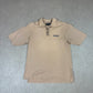 Timberland Polo Shirt Large Beige Colourway Embroidered Logo Short Sleeve
