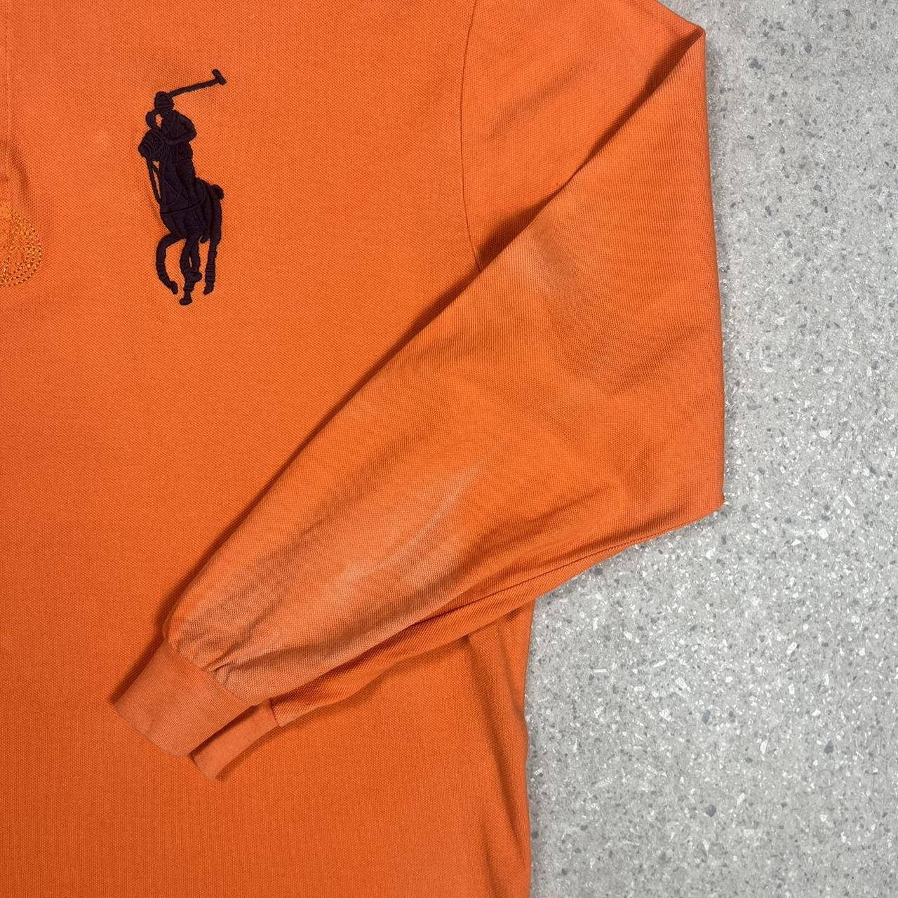 Ralph Lauren orange rugby shirt L