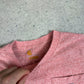 Carhartt T Shirt Small Pink Salmon Colourway Pocket Logo