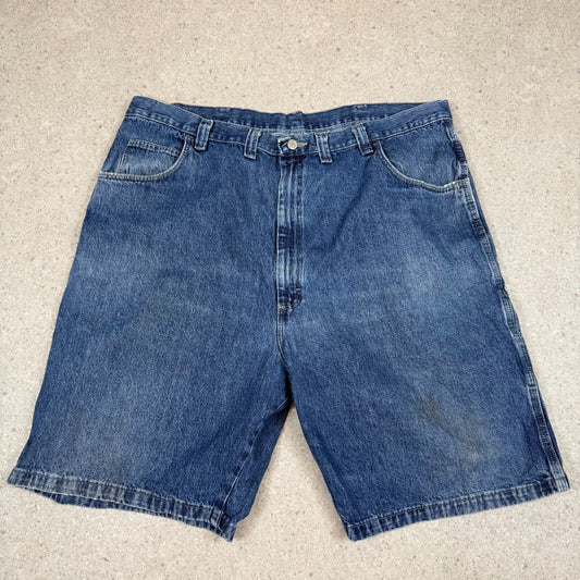Wrangler Jorts 44” Blue Denim Baggy Fit Vintage