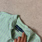 Ralph Lauren Shirt 2XLT Green White Stripe Short Sleeve