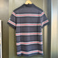 England Rugby Canterburry Polo Shirt Small Grey Black Striped Embroidered Logos
