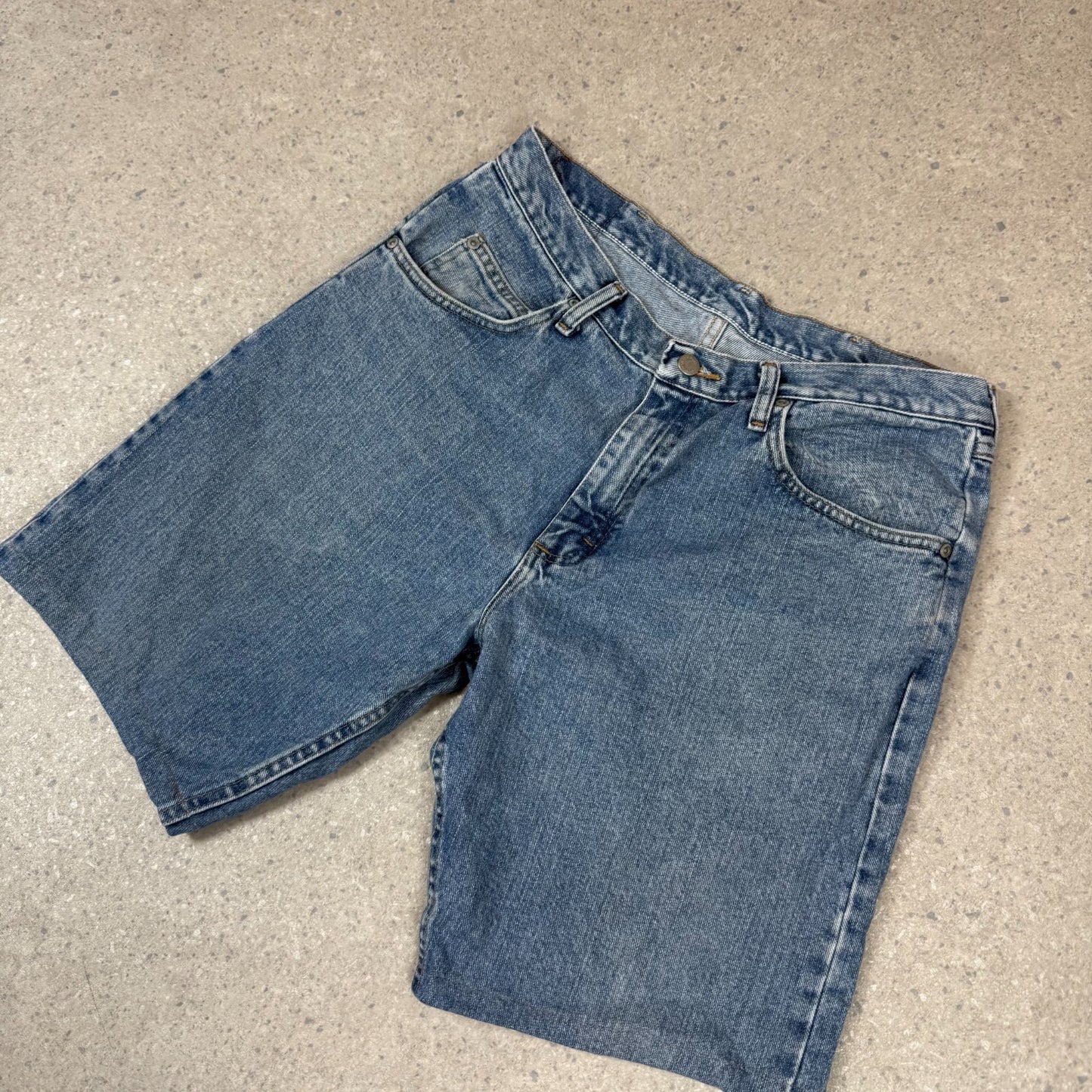 Wrangler Jorts 34” Blue Colourway Denim