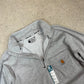 Carhartt 1/4 Zip Jumper S / M Grey Lightweight Long Sleeve