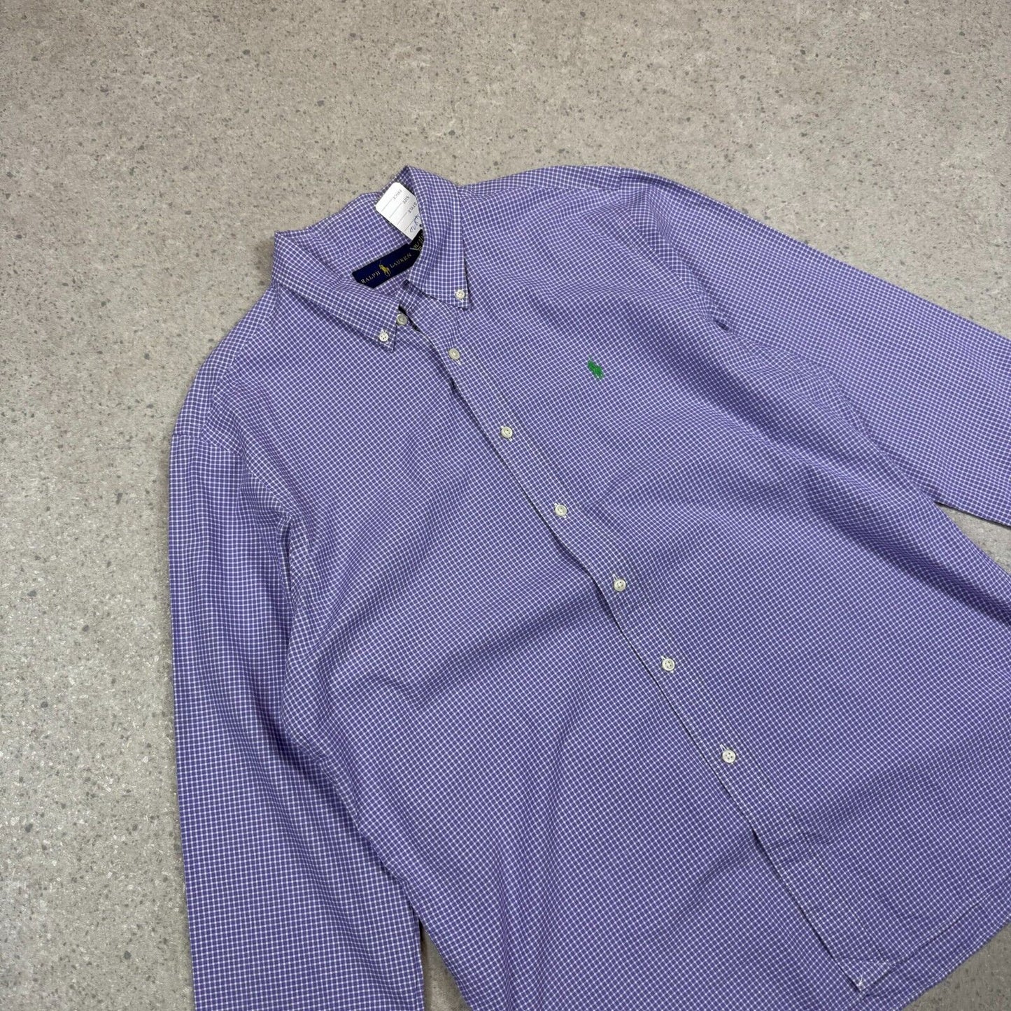 Ralph Lauren Check Shirt XL Purple Check