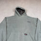 Dickies Hoodie Large Sea-foam Green Flannel Boxy Fit Vintage