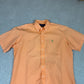 Ralph Lauren Short Sleeve Shirt Large Orange Colourway Embroidered Logo