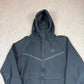 Nike Tech Fleece Full Zip Hoodie Black Large Hooded Pocket