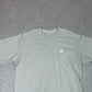 Adidas Cream T Shirt L / XL 90s Embroidered Logo