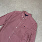 Ralph Lauren Shirt Small Red White Colourway Check Embroidered Logo