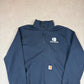 Carhattt 1/4 Zip Jumper XL Navy Colourway Long Sleeve Pocket