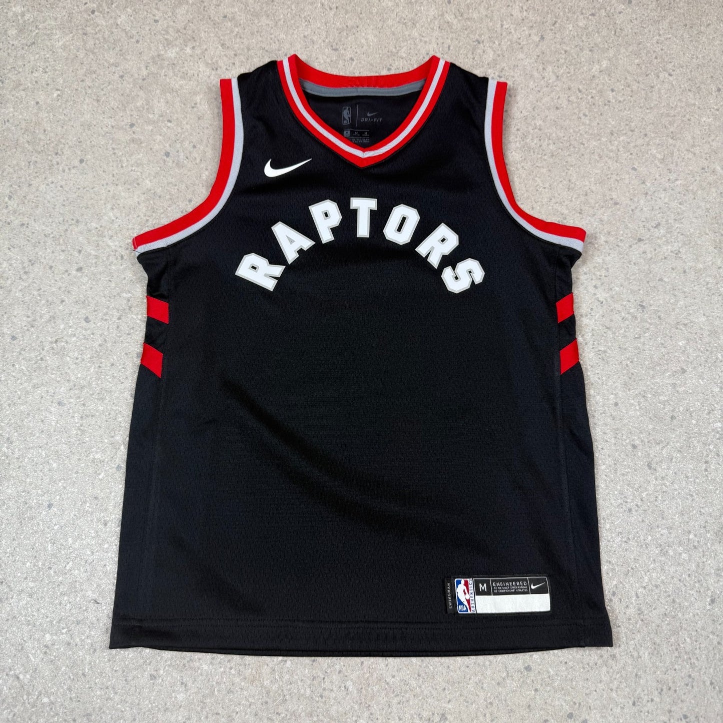 NBA Nike Jersey XS Black Red  Raptors Logo