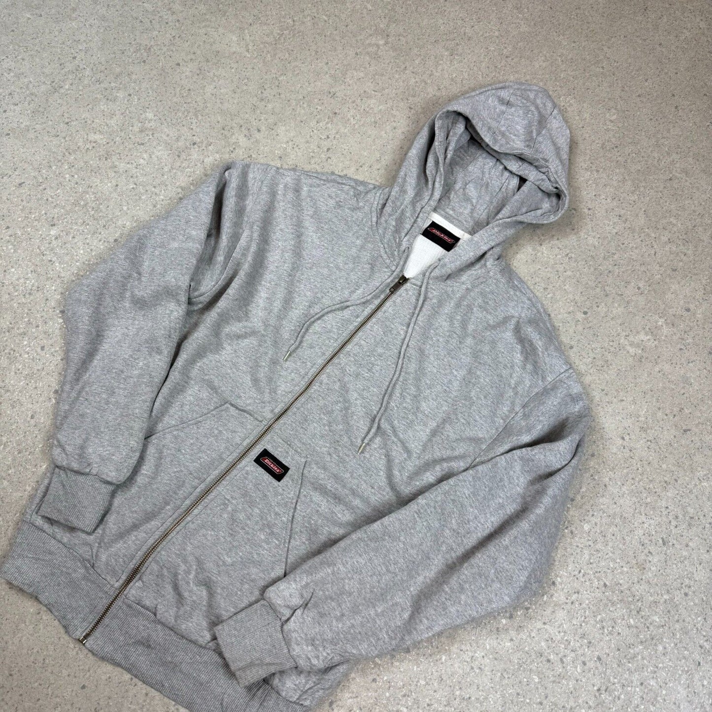 Dickies Hoodie Grey Small Full Zip Hooded