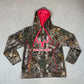 Real Tree Hoodie Small Pink Logo Lined Hooded