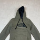 North Face Hoodie XS Khaki Colourway  Embroidered Logo Hooded Pocket