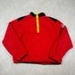 Marlboro Fleece Jacket Large Red 90s Boxy Fit