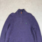 Ralph Lauren 1/4 Zip S / M Purple Colourway Embroidered Logo