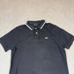 Napapijri Polo Shirt XL Black Embroidered Logo Short Sleeve