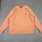 Carhartt Sweatshirt XL / XXL Peach Colourway Embroidered Logo Relaxed Fit