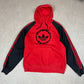 Adidas Originals Hoodie M 80 / 90s Rare Relaxed Fit Red Black Hooded