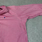 Ralph Lauren Shirt XXL Pink White Striped Embroidered Logo Button Down