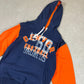 Denver Broncos Hoodie Medium Navy Orange NFL Embroidered Logo Y2K Football