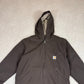 Carhartt Sherpa Active Jacket Small Loose Fit Brown Colourway Embroidered Logo