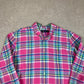 Ralph Lauren Check Shirt XL Pink Colourway Embroidered Logo Button Down