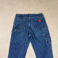 Dickies Carpenter Jeans 38x30 Dark Blue Denim Baggy Fit