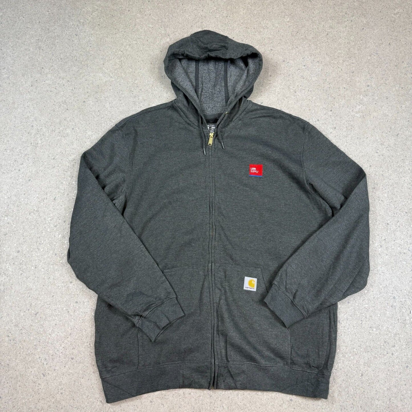 Carhartt Hoodie Full Zip XL Loose Fit Hooded