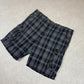 Lee Cargo Shorts 42” Black Check Relaxed Fit Pockets