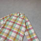 Ralph Lauren Flannel Shirt Large Orange Green Long Sleeve