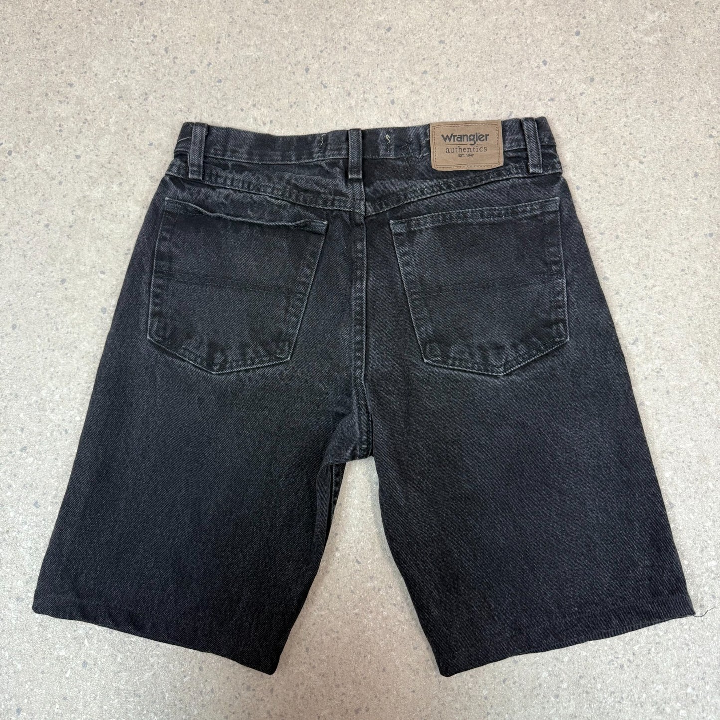 Wrangler Jorts 32” Black Colourway Denim