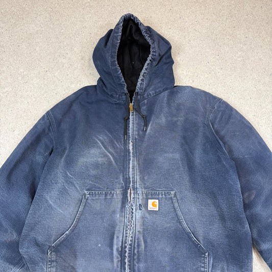 Carhartt Active Jacket XL Navy Colourway Model J131DNY Hooded