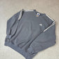 Adidas Sweatshirt Large Grey Colourway 90s Tag Oversized Fit Embroidered Logo