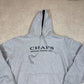 Chaps Hoodie Large Embroidered Logo Fleece Lined Hooded Y2K