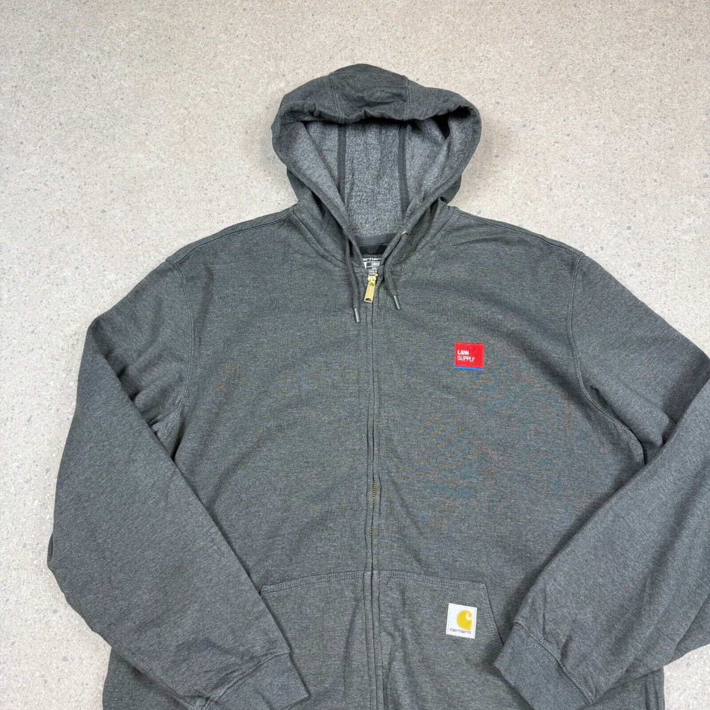 Carhartt Hoodie Full Zip XL Loose Fit Hooded