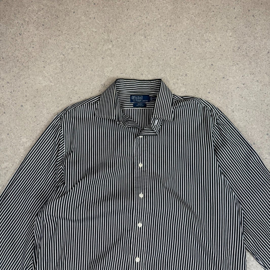 Ralph Lauren Shirt XL Black White Striped