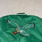 Philadelphia Eagles Bomber Jacket Medium Embroidered Lined Quilted Rare