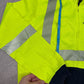 Vintage Carhartt Hi Vis Zip Up Large Green Black Jumper United USA