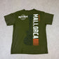 Hard Rock Cafe Mallorca T Shirt Medium Khaki Green Colourway