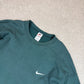 Nike Sweater 2XL Green 90s Made in USA Small Swoosh
